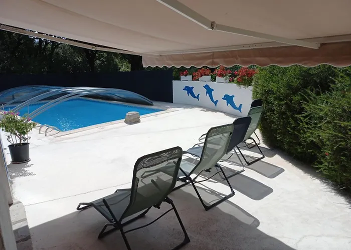 Ferienhaus De Plos Piscine *